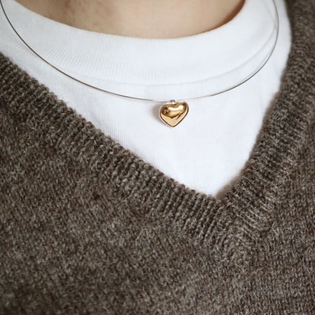 【nikori】metal heart choker