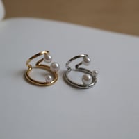【nikori】W perl ear cuff