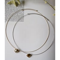 【nikori】metal heart choker