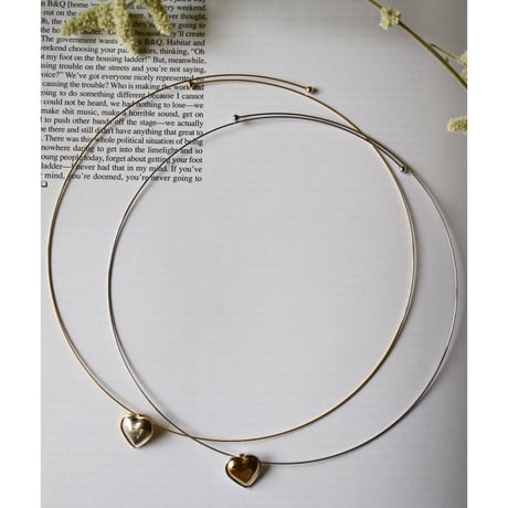 【nikori】metal heart choker