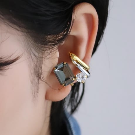 【nikori】mini cubic ear caff