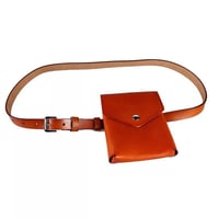 【ブラウン】ポーチ付きベルト