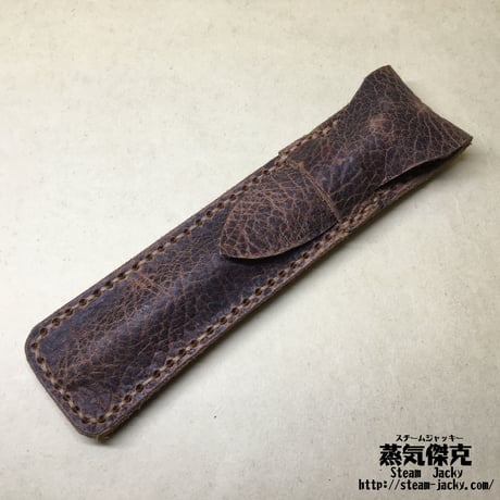 ボルトハンドルアクション（槓桿)ペン　金属製　ポーチ付きセット