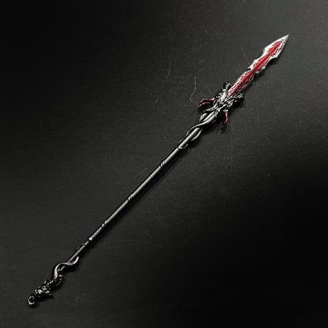 『戦槍・黒龍長槍』約22㎝　金属製スケール模型