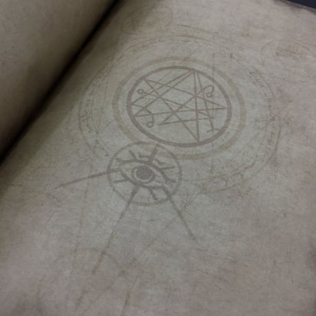 『Necronomicon』ネクロノミコン風　A4サイズ　レザーカバーノート