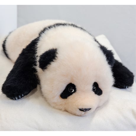 【熊猫工場（Panda　Factory）】公式ライセンス正規品・シャンシャン　生後3か月　うつぶせ姿　リアルぬいぐるみ