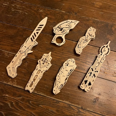 木製　クラフトトランスナイフ　完成品
