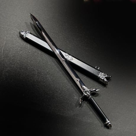 『魔道霜華』約22㎝　長剣　金属製スケール模型