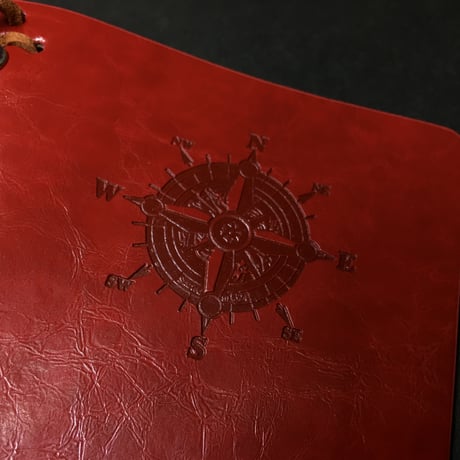 『航海士の手帳・紅』　レザー製表紙