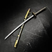 MDD用武具】隕鉄の日本刀・1/4スケール・約25cm・金属製スケール模型