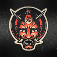 『般若・赤鬼』ベルクロワッペン
