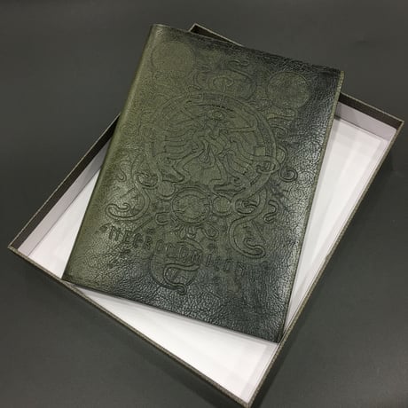 『Necronomicon』ネクロノミコン風　A4サイズ　レザーカバーノート