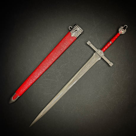 『君王直剣』22cm　剣　金属製スケール模型  s-015