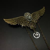 歯車の翼　金属製バッジ　胸章