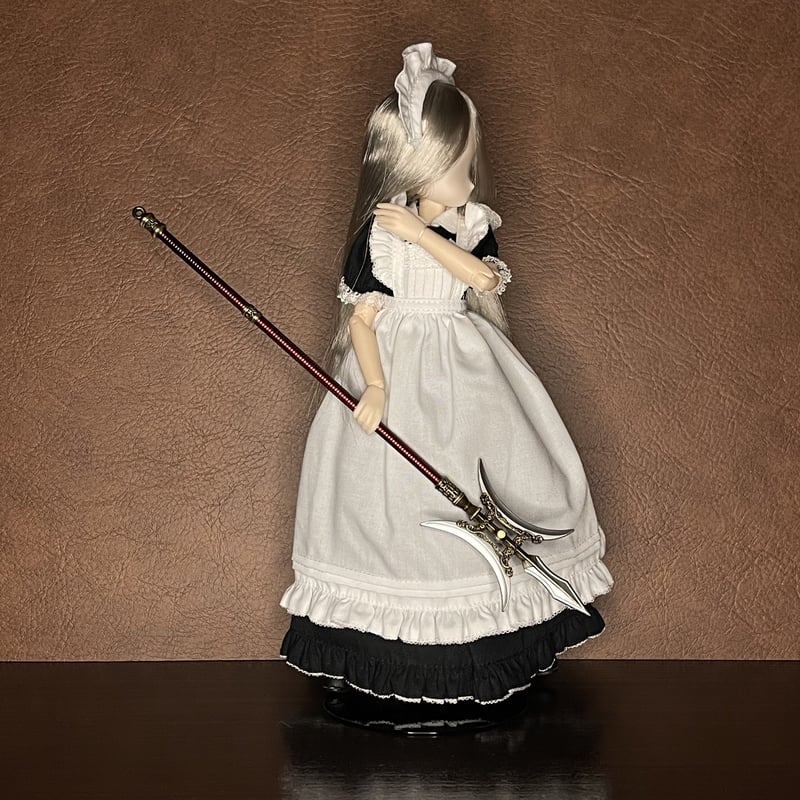 22cmドール用武具】方天画戟 金属製スケール模型 l-006 | ジャッキーの