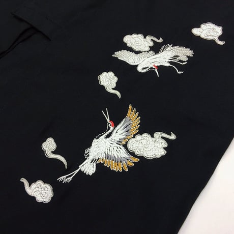 【雲中鶴】現代風アレンジ　チャイナ服　刺繍