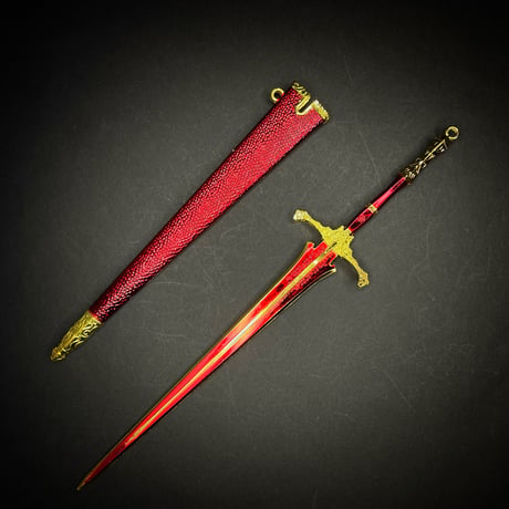 『騎士大剣』22cm　金属製スケール模型  s-013