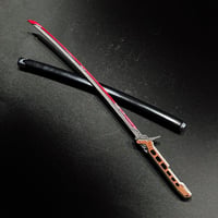 【MDD用武具】サイバーパンク風・サムライソード・日本刀・1/4スケール・約25cm・金属製スケール模型005
