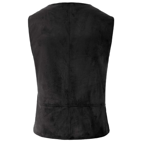 【ブラック】中世村人風ベスト上着　S－3XL