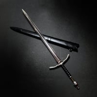 『敵撃』約22㎝　ロングソード　金属製スケール模型