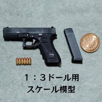 【1：3スケール】グロックピストル模型　マガジンリリース・スライドストップ
