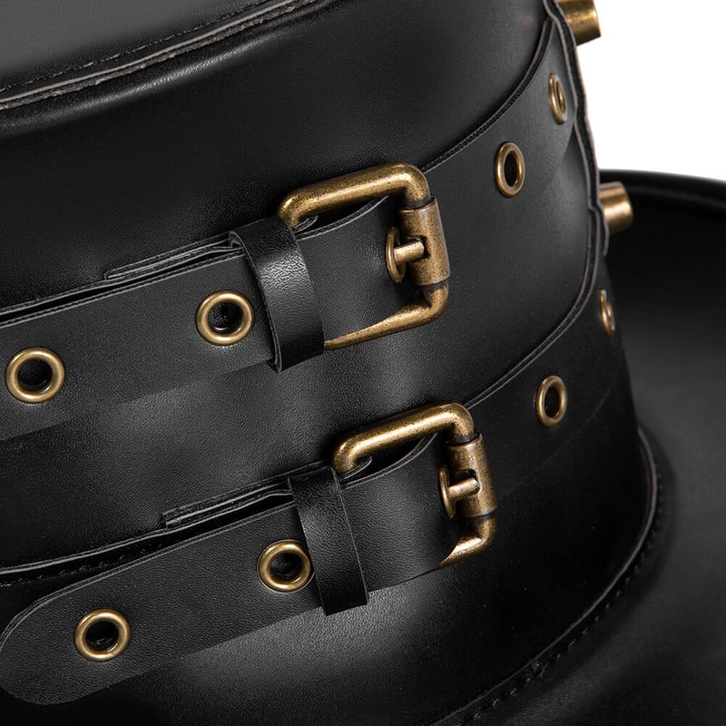 スチームパンク ブラック ハット アメリカ製 レア 希少 コスプレ