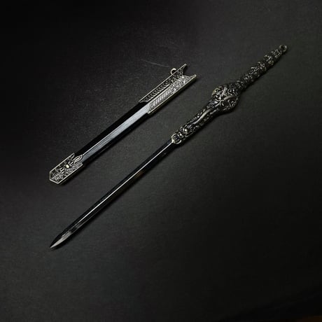 『遊龍』22cm 剣　金属製スケール模型