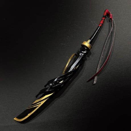 『陰陽妖刀』約22㎝　長剣　金属製スケール模型