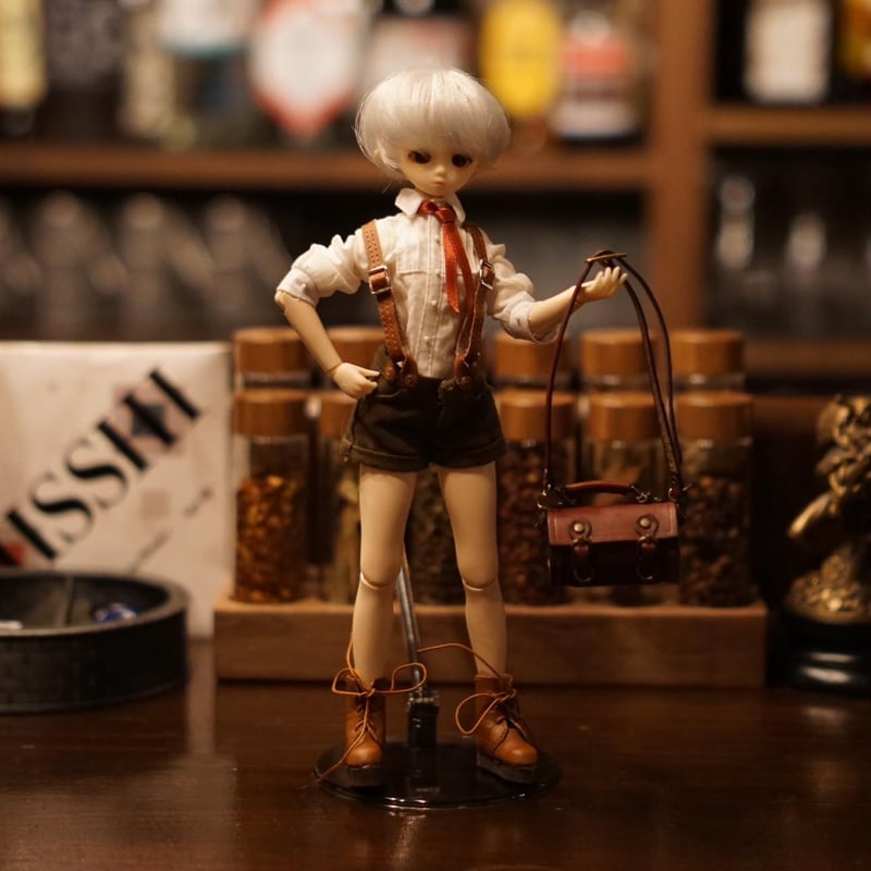 ドールアイテム】本革製筒型鞄 | ジャッキーの隠れ家（Jacky'sHideout）