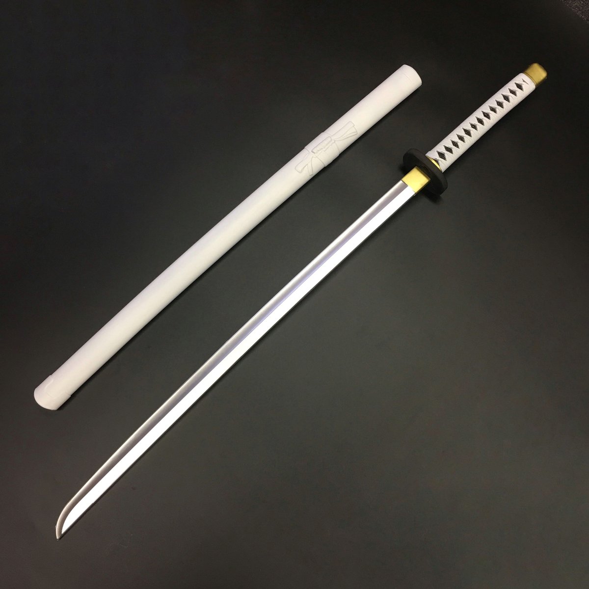 模造刀 さや 白サヤ 模造刀 超軽量】日本刀 白 鞘付き オリジナル創作素材 PU製品