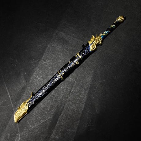『黒金』約22㎝　長刀　金属製スケール模型
