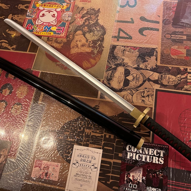 超軽量日本刀・黒】改良版 鞘付き オリジナル創作素材 PU製品