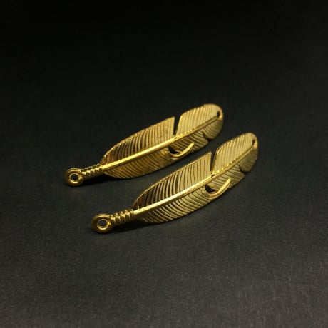 『金羽』金属素材　ペアセット　45ｍｍ　ｘ　9ｍｍ