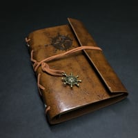 『航海士の手帳・琥珀』　レザー製表紙