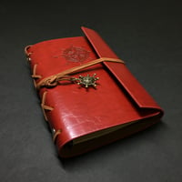 『航海士の手帳・紅』　レザー製表紙