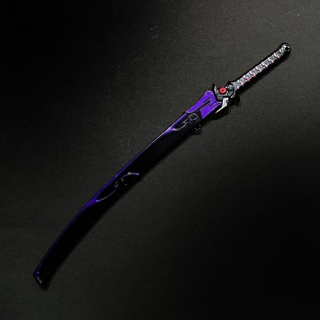 【MDD用武具】サイバーパンク風・サムライソード・日本刀・1/4スケール・約25cm・金属製スケール模型