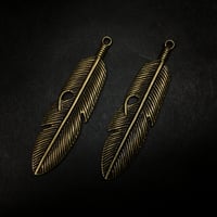 『銅羽』金属素材　ペアセット　60ｍｍ　ｘ　10ｍｍ