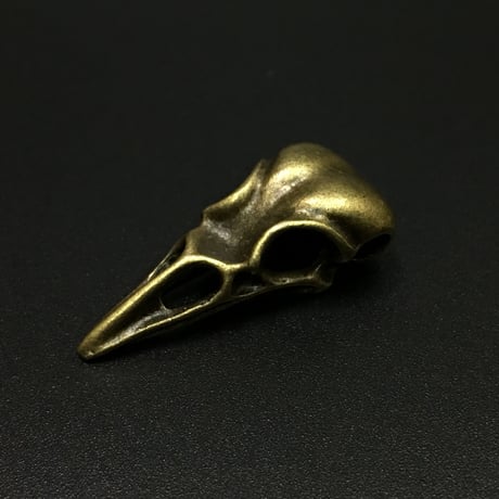 【5点セット】鳥類頭蓋骨風素材　31.9ｍｍ　ｘ　14.4ｍｍ　ｘ　9.7ｍｍ　金属製ハンドメイドパーツ