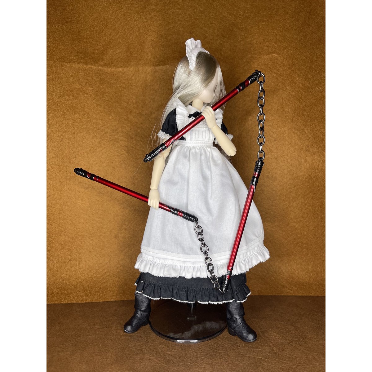 三節棍 三節棍』全長40cm三節棍 金属製スケール模型 s-020 | ジャッキーの