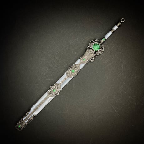 『壺中日月』22cmロングソード　金属製スケール模型  s-022