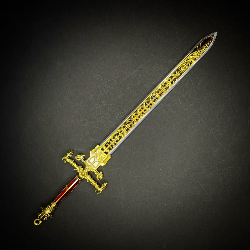 夜火』22cmロングソード 金属製スケール模型 s-023 | ジャッキーの