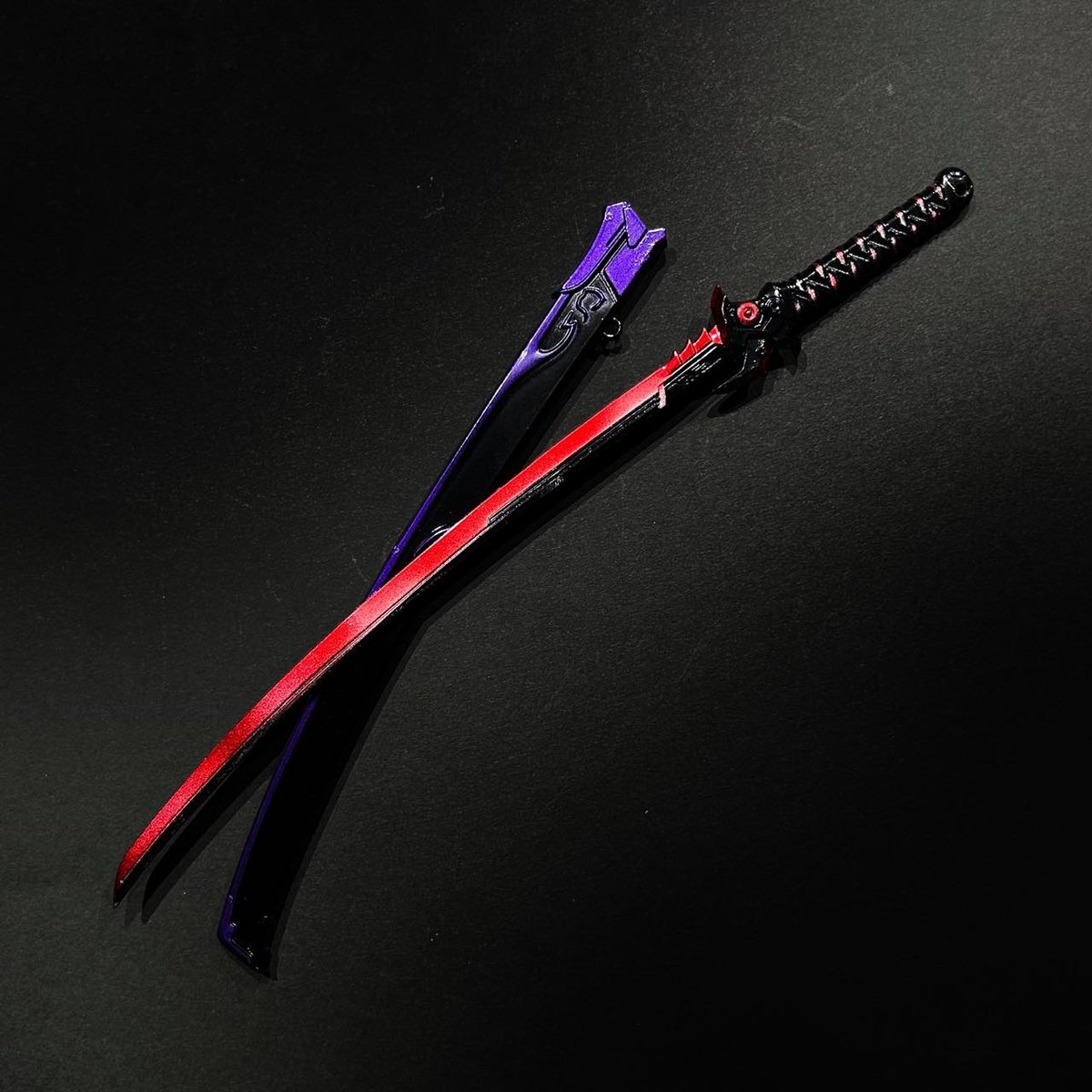 MDD用武具】サイバーパンク風・サムライソード・日本刀・1/4スケール