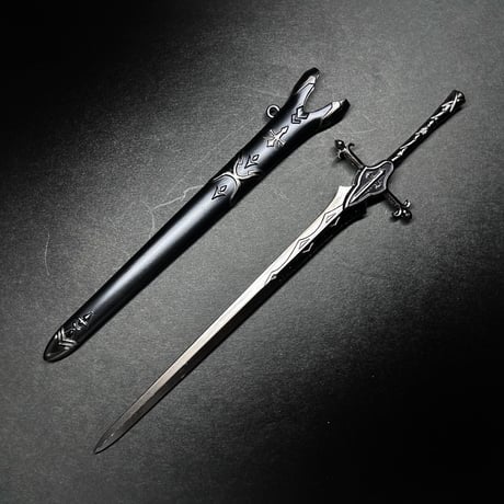 『天魔失墜』22cm 剣　金属製スケール模型