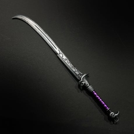 『羅刹彎刀』約22㎝　長剣　金属製スケール模型
