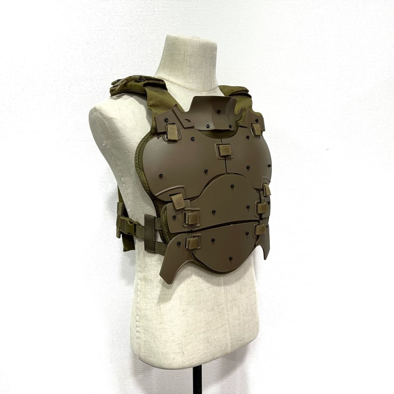 MOLLEシステムグローインプロテクターアーマーベスト　カーキ MOLLEシステムグローインプロテクターアーマーベスト カーキ
