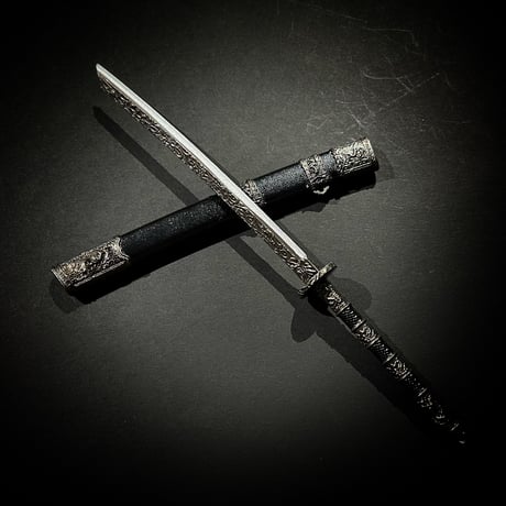 『両手戦刀』22cm　金属製スケール模型  s-006