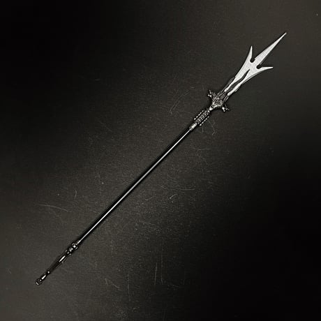 〖三尖両刃槍〗30㎝　金属製スケール模型  l-021