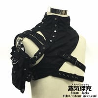 レザーアーマー ショルダアーマー　コスチューム　（カラー：ブラック）