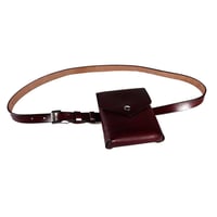 【ダークブラウン】ポーチ付きベルト