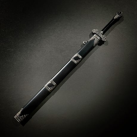 『唐横刀』22cmロングソード　金属製スケール模型  s-025